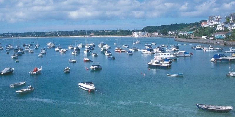 View of Gorey Harbour, Jersey