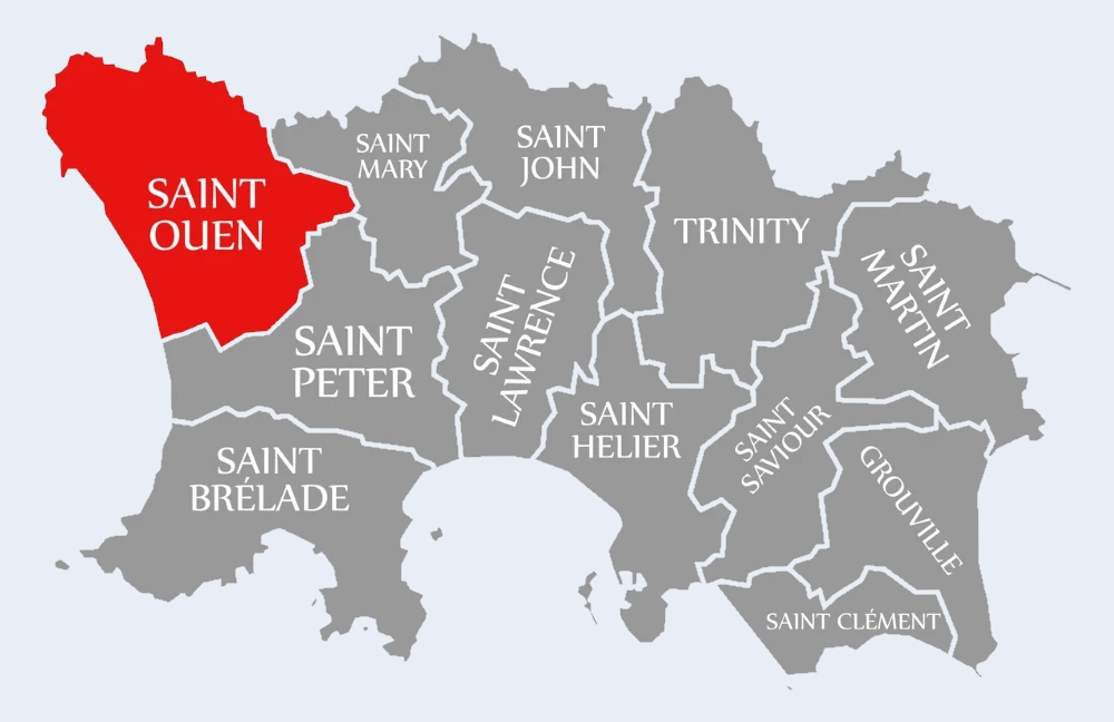 Map of St Ouen