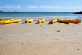 Kayaks ay St Brelade's Bay